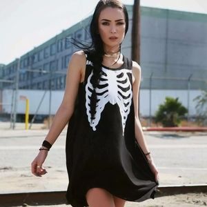 ☠ Iron Fist Bone In Trapeze Tank Dress ☠